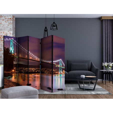 Paravan Glow Above The City Ii [Room Dividers] 225 cm x 172 cm-01