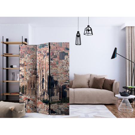 Paravan Heart Of Barcelona [Room Dividers] 135 cm x 172 cm-01