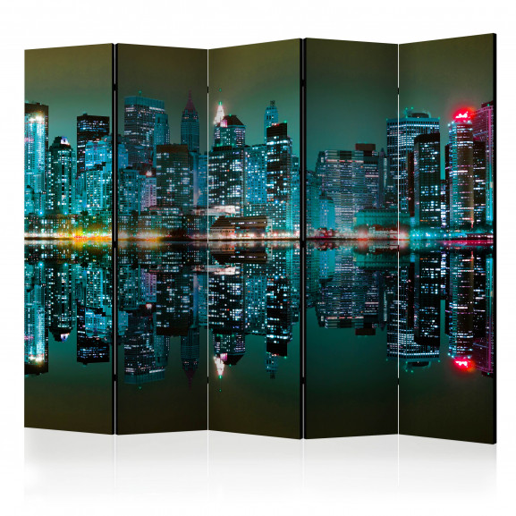 Paravan Gold Reflections Nyc Ii [Room Dividers] 225 cm x 172 cm