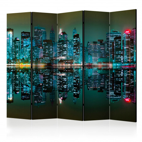 Paravan Gold Reflections Nyc Ii [Room Dividers] 225 cm x 172 cm-01