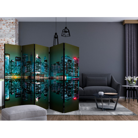 Paravan Gold Reflections Nyc Ii [Room Dividers] 225 cm x 172 cm-01