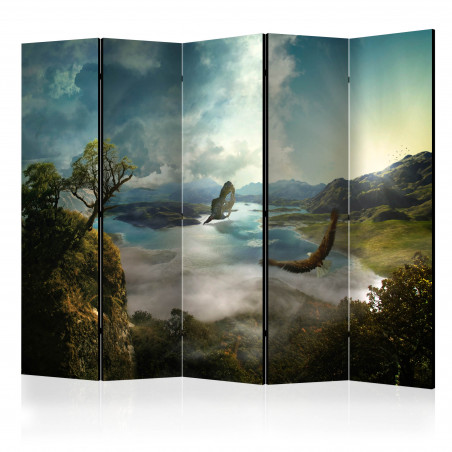 Paravan Flight Over The Lake Ii [Room Dividers] 225 cm x 172 cm-01