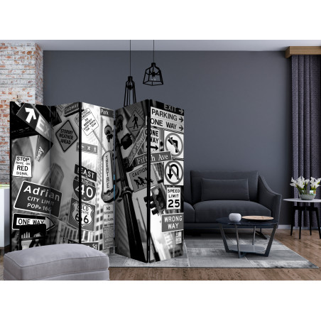 Paravan Roads To Manhattan Ii [Room Dividers] 225 cm x 172 cm-01