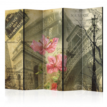 Paravan Bonjour Paris! Ii [Room Dividers] 225 cm x 172 cm-01