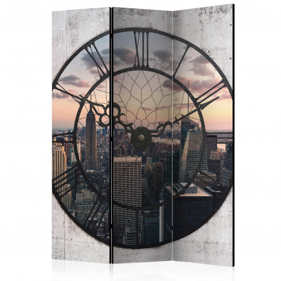 Paravan Nyc Time Zone [Room Dividers] 135 cm x 172 cm