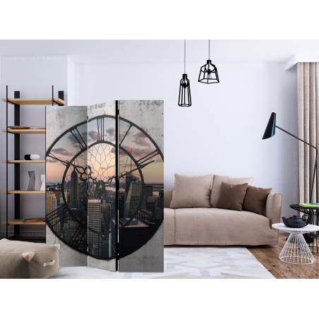 Paravan Nyc Time Zone [Room Dividers] 135 cm x 172 cm-01