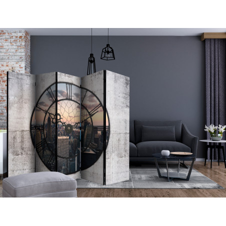 Paravan Nyc Time Zone Ii [Room Dividers] 225 cm x 172 cm-01