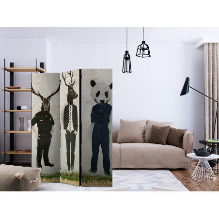 Paravan Man Or Animal? [Room Dividers] 135 cm x 172 cm-01