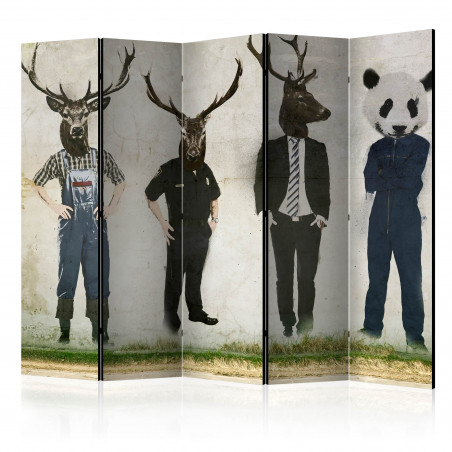 Paravan Man Or Animal? Ii [Room Dividers] 225 cm x 172 cm-01