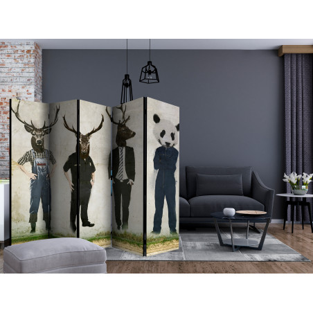 Paravan Man Or Animal? Ii [Room Dividers] 225 cm x 172 cm-01
