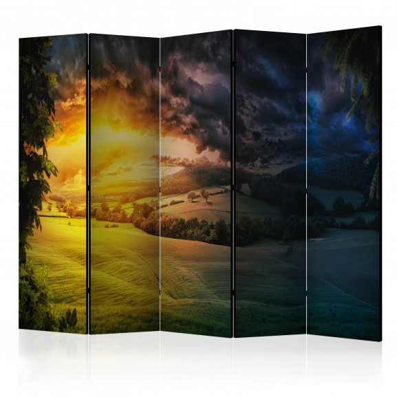 Paravan Twilight Over The Valley Ii [Room Dividers] 225 cm x 172 cm