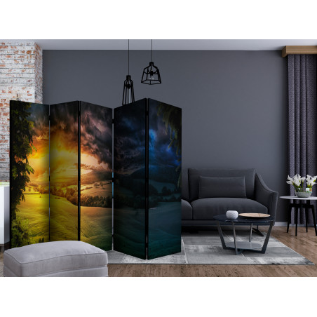 Paravan Twilight Over The Valley Ii [Room Dividers] 225 cm x 172 cm-01