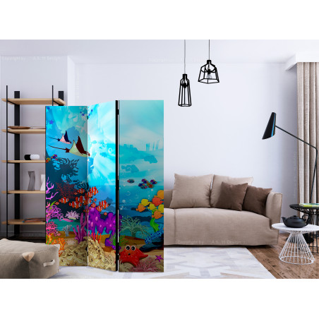 Paravan Colourful Fish [Room Dividers] 135 cm x 172 cm-01