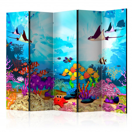 Paravan Colourful Fish Ii [Room Dividers] 225 cm x 172 cm-01