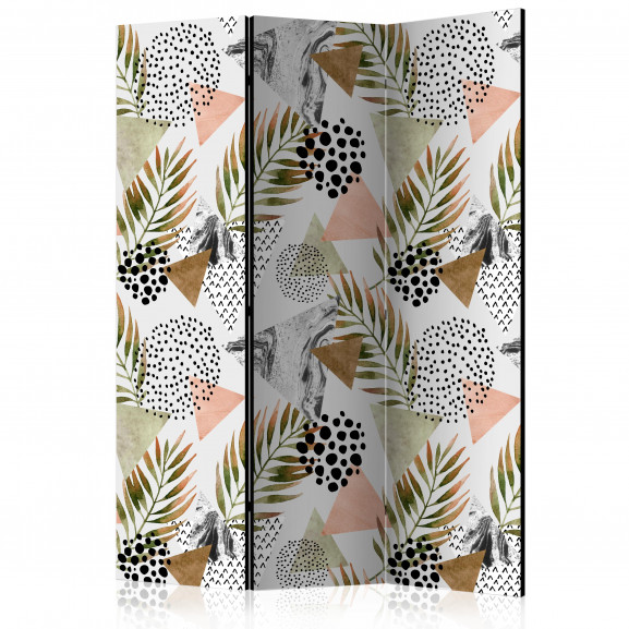 Paravan Tropical Geometry [Room Dividers] 135 cm x 172 cm