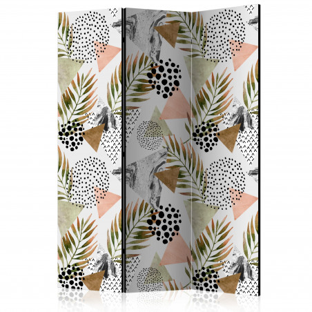 Paravan Tropical Geometry [Room Dividers] 135 cm x 172 cm-01