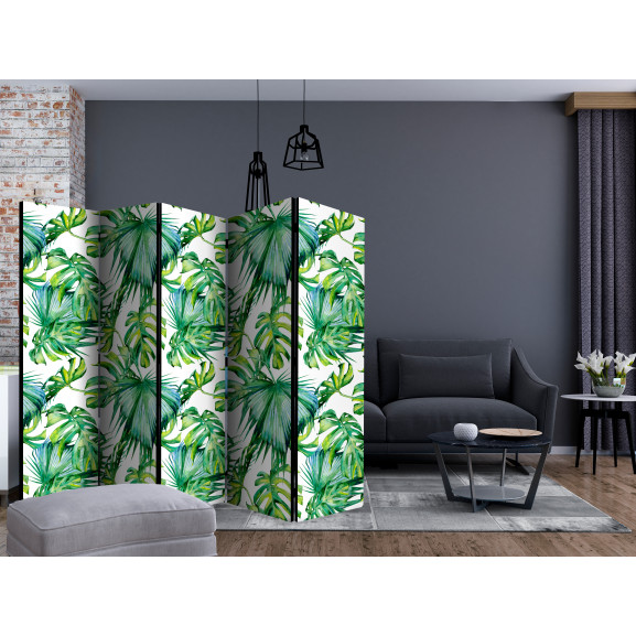 Paravan Jungle Leaves Ii [Room Dividers] 225 cm x 172 cm Artgeist