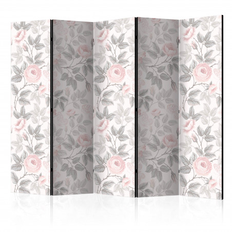 Paravan Watercolor Roses Ii [Room Dividers] 225 cm x 172 cm-01