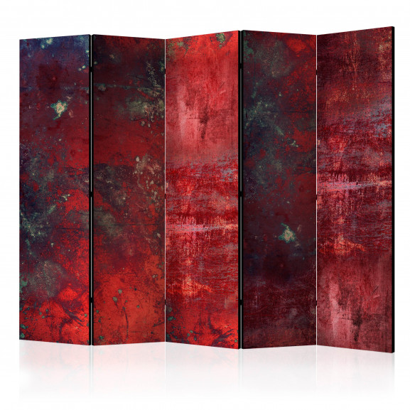 Paravan Red Concrete Ii [Room Dividers] 225 cm x 172 cm 172