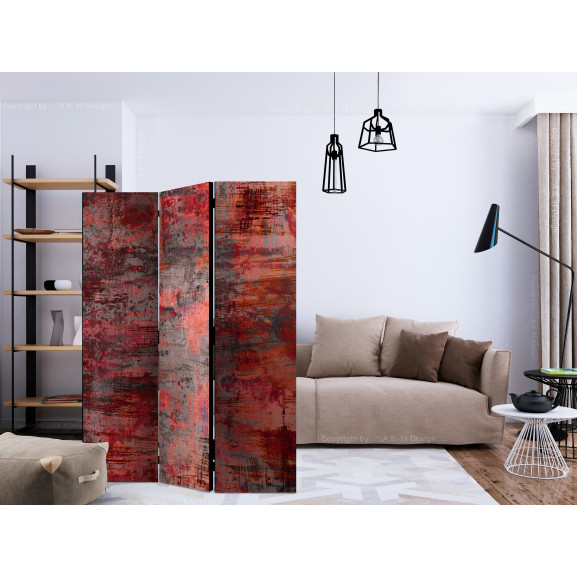 Paravan Red Metal [Room Dividers] 135 cm x 172 cm title=Paravan Red Metal [Room Dividers] 135 cm x 172 cm