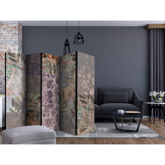 Paravan Concrete Garden Ii [Room Dividers] 225 cm x 172 cm Artgeist