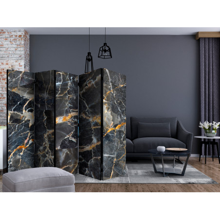 Paravan Black Marble Ii [Room Dividers] 225 cm x 172 cm-01