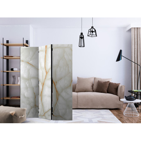 Paravan White Marble [Room Dividers] 135 cm x 172 cm-01
