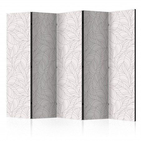 Paravan Colourless Leaves Ii [Room Dividers] 225 cm x 172 cm-01