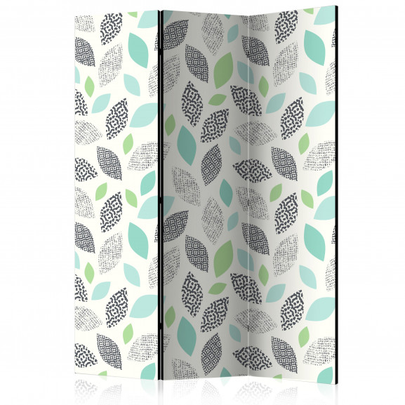 Paravan Patterned Leaves [Room Dividers] 135 cm x 172 cm