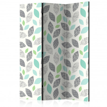 Paravan Patterned Leaves [Room Dividers] 135 cm x 172 cm-01