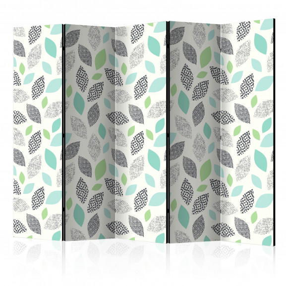Paravan Patterned Leaves Ii [Room Dividers] 225 cm x 172 cm