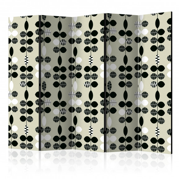 Paravan Black And White Dots Ii [Room Dividers] 225 cm x 172 cm