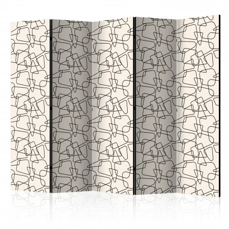 Paravan Rounded Geometry Ii [Room Dividers] 225 cm x 172 cm-01