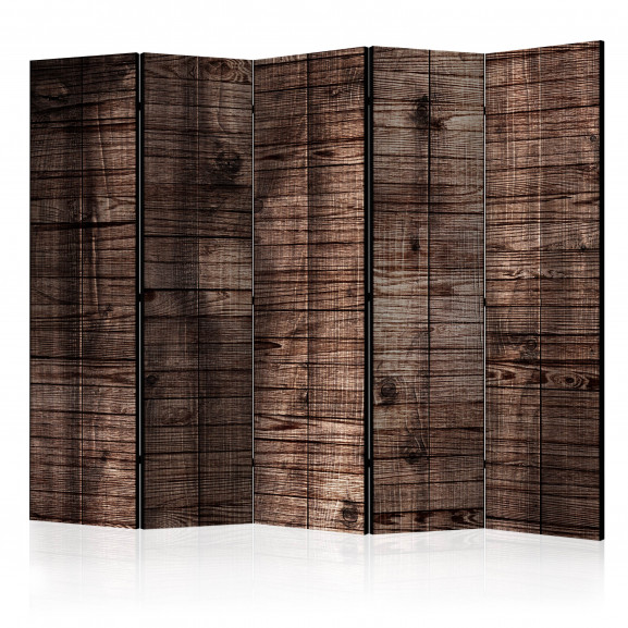 Paravan Dark Brown Boards Ii [Room Dividers] 225 cm x 172 cm