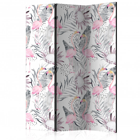 Paravan Flamingos And Twigs [Room Dividers] 135 cm x 172 cm