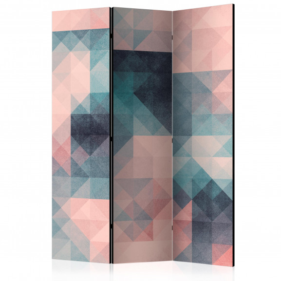 Paravan Pixels (Green And Pink) [Room Dividers] 135 cm x 172 cm