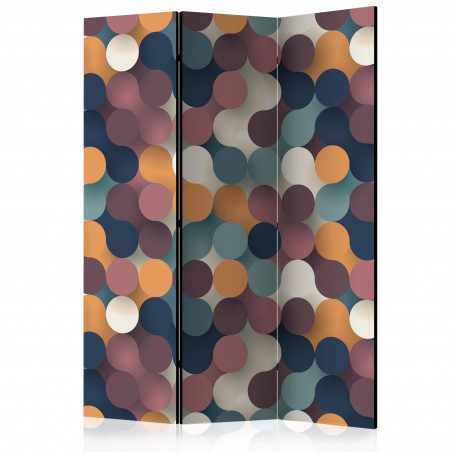 Paravan Colourful Particles [Room Dividers] 135 cm x 172 cm-01