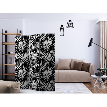 Paravan Black And White Jungle [Room Dividers] 135 cm x 172 cm-01