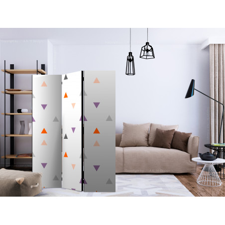 Paravan Triangles Rain [Room Dividers] 135 cm x 172 cm-01