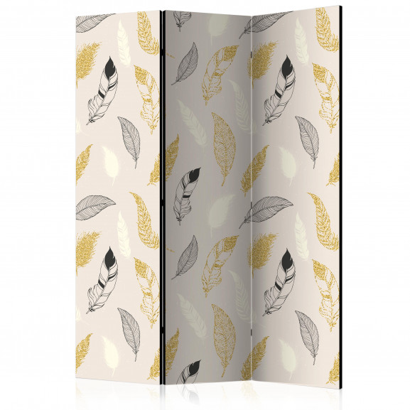 Paravan Golden Feathers [Room Dividers] 135 cm x 172 cm