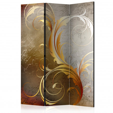 Paravan Gold Letters [Room Dividers] 135 cm x 172 cm-01