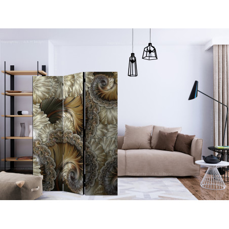 Paravan Golden Hand-Held Fans [Room Dividers] 135 cm x 172 cm-01