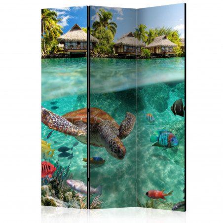 Paravan Under The Surface Of Water [Room Dividers] 135 cm x 172 cm-01