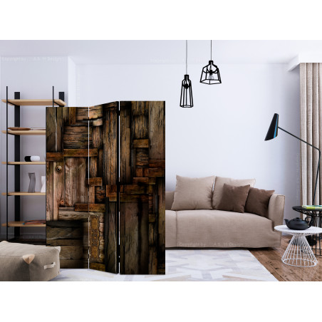 Paravan Wooden Puzzle [Room Dividers] 135 cm x 172 cm-01