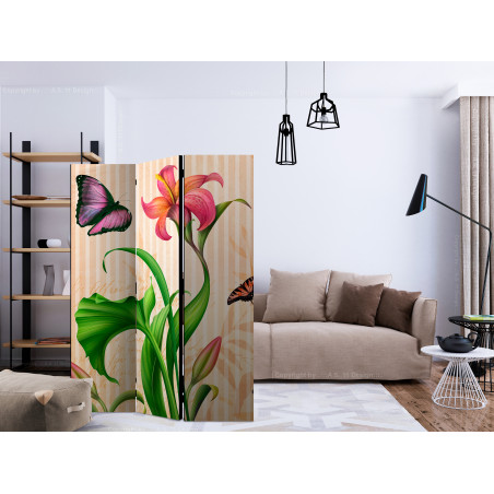 Paravan Vintage Spring [Room Dividers] 135 cm x 172 cm-01