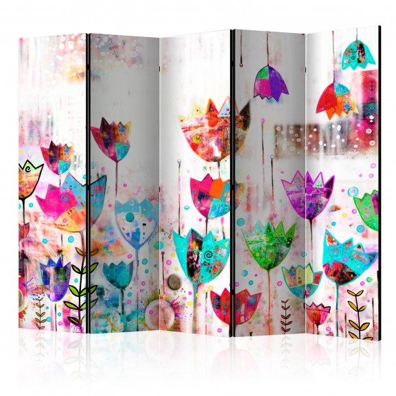 Paravan Colorful Tulips Ii [Room Dividers] 225 cm x 172 cm