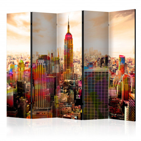 Paravan Colors Of New York City Iii Ii [Room Dividers] 225 cm x 172 cm-01