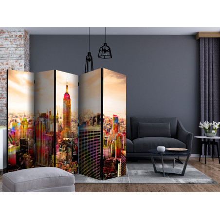 Paravan Colors Of New York City Iii Ii [Room Dividers] 225 cm x 172 cm-01