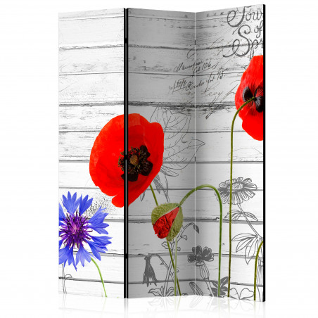 Paravan Wildflowers [Room Dividers] 135 cm x 172 cm-01