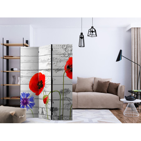 Paravan Wildflowers [Room Dividers] 135 cm x 172 cm-01